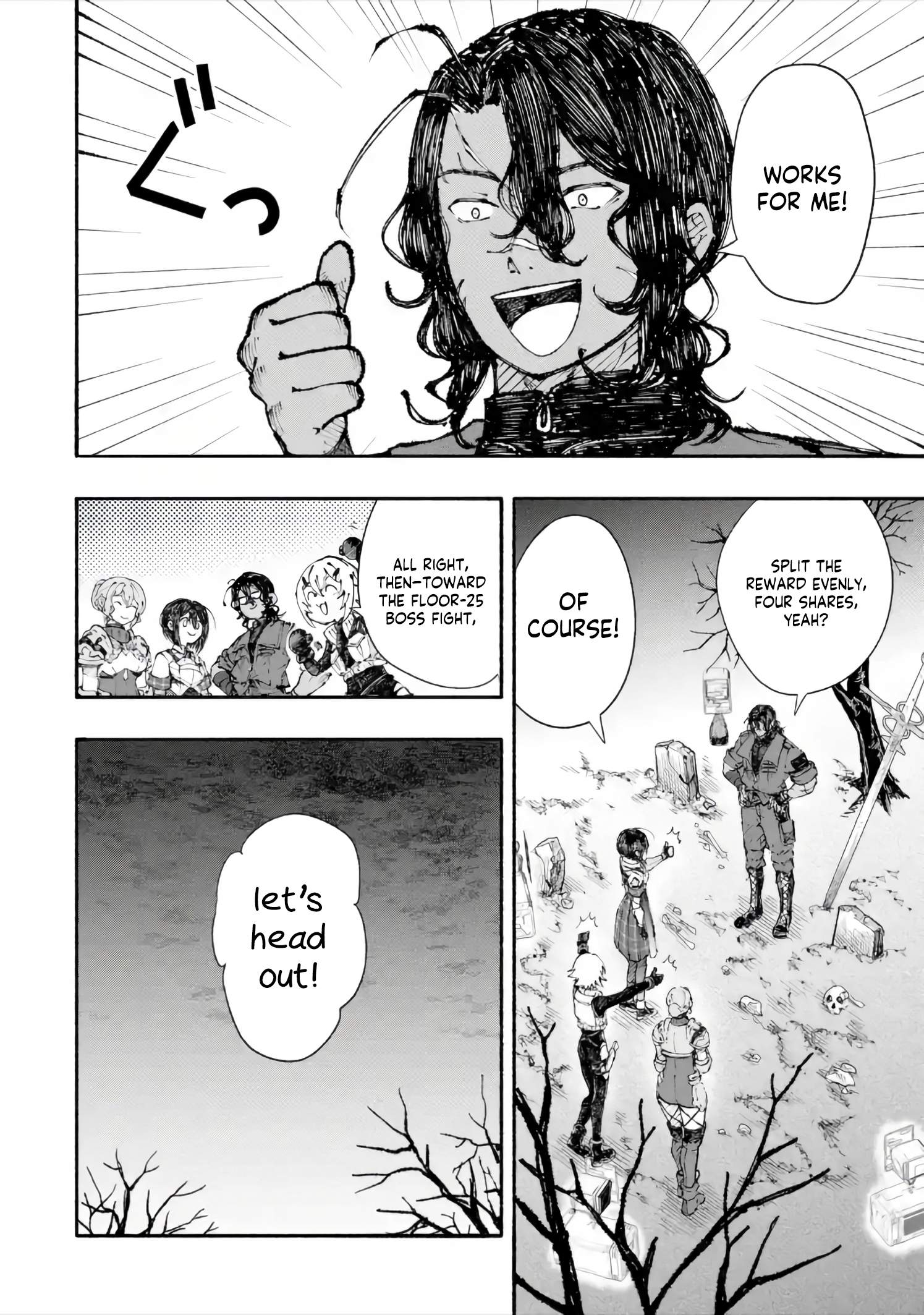 Dungeon ni Tojikomerarete 25-nen. Kyuushutsu sareta Toki ni wa Rippa na Fushinsha ni Natteita - chapter-6-2